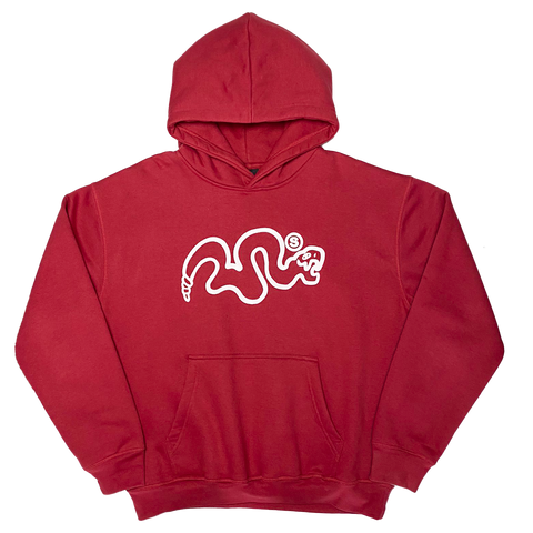 "s-nake" red hoodie