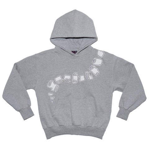 "skullsnake" gray hoodie